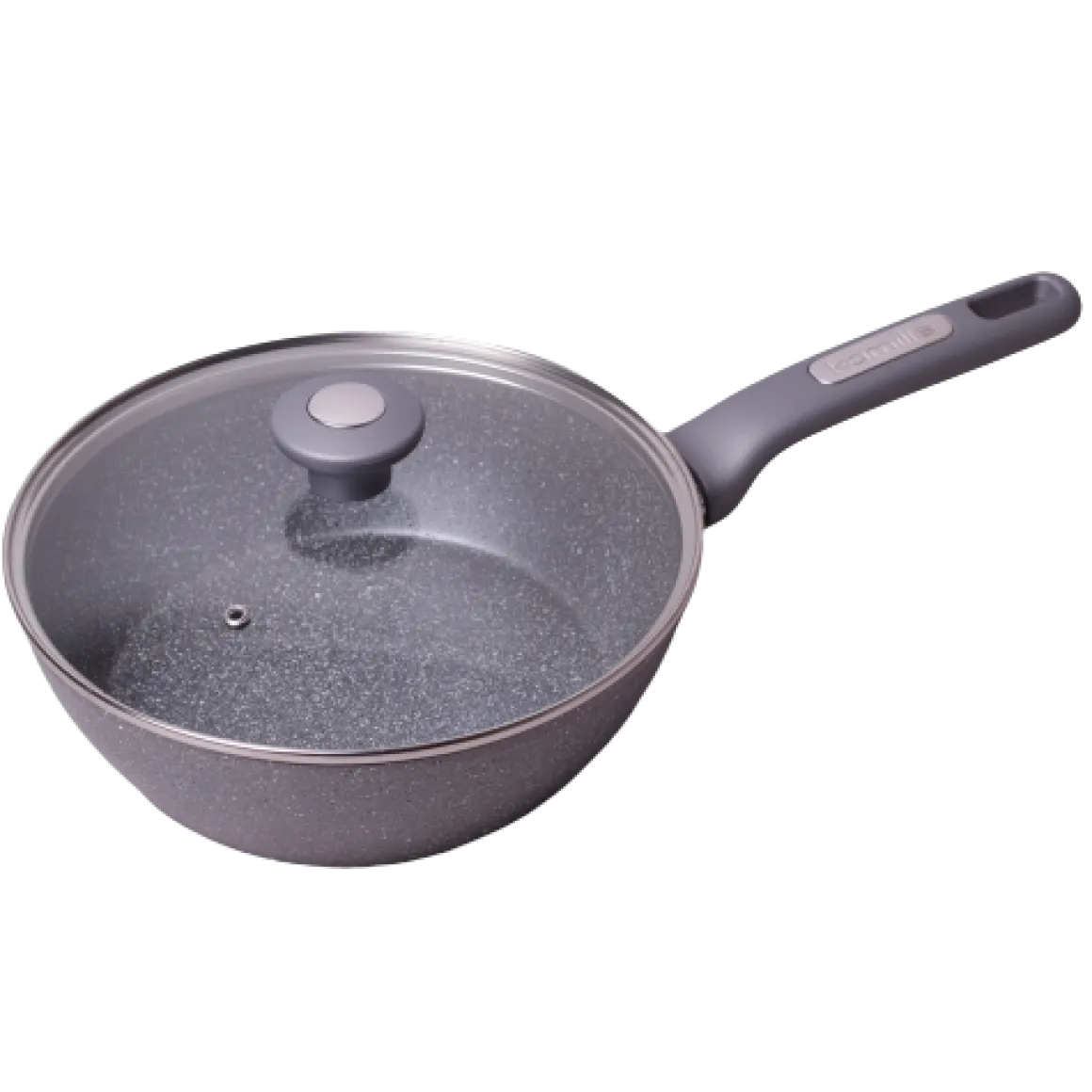 Patelnia głęboka wok 28cm z pokrywką
