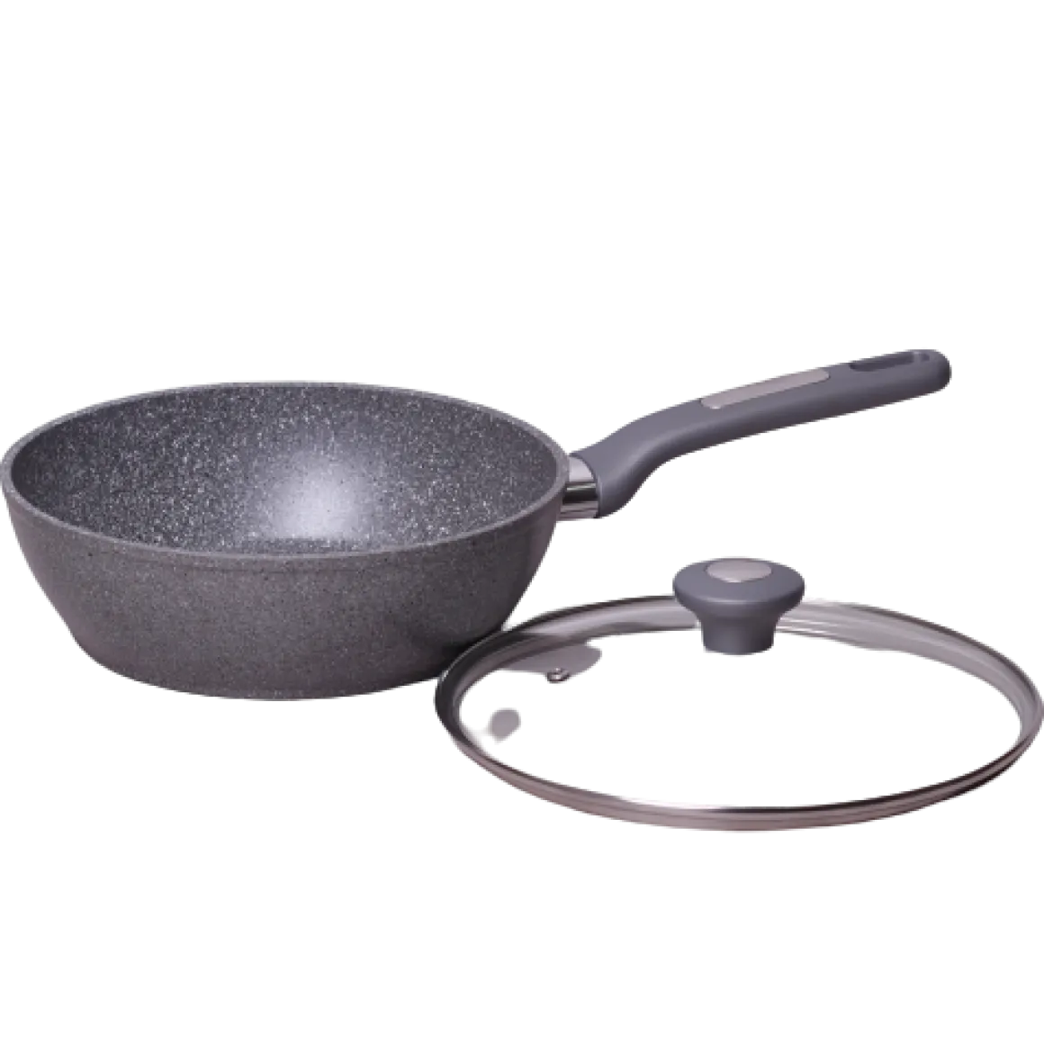 Patelnia głęboka wok 28cm z pokrywką