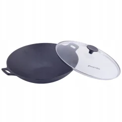 Patelnia głęboka wok żeliwny 30cm
