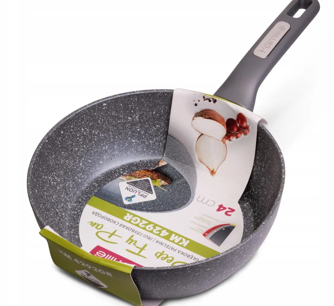 Patelnia głęboka wok granitowa 24cm