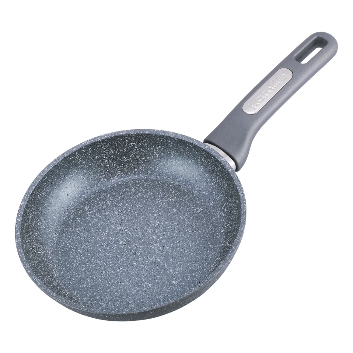Patelnia granitowa 20cm z pokrywką