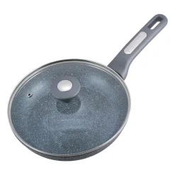 Patelnia granitowa 22cm z pokrywką