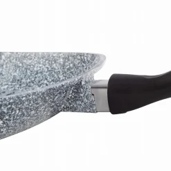Patelnia grillowa granitowa 28cm z pokrywką