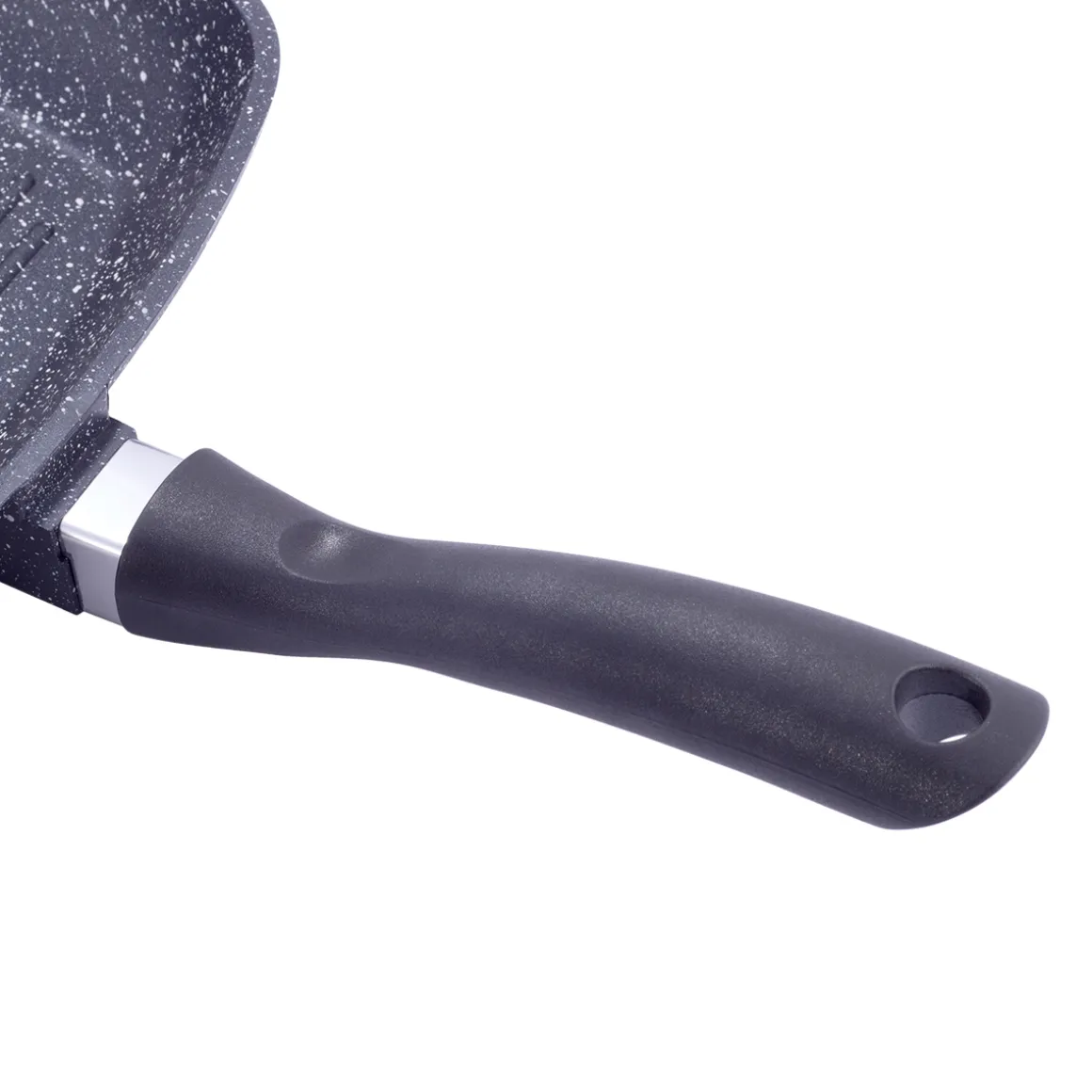 Patelnia grillowa marmurowa 28cm z pokrywką