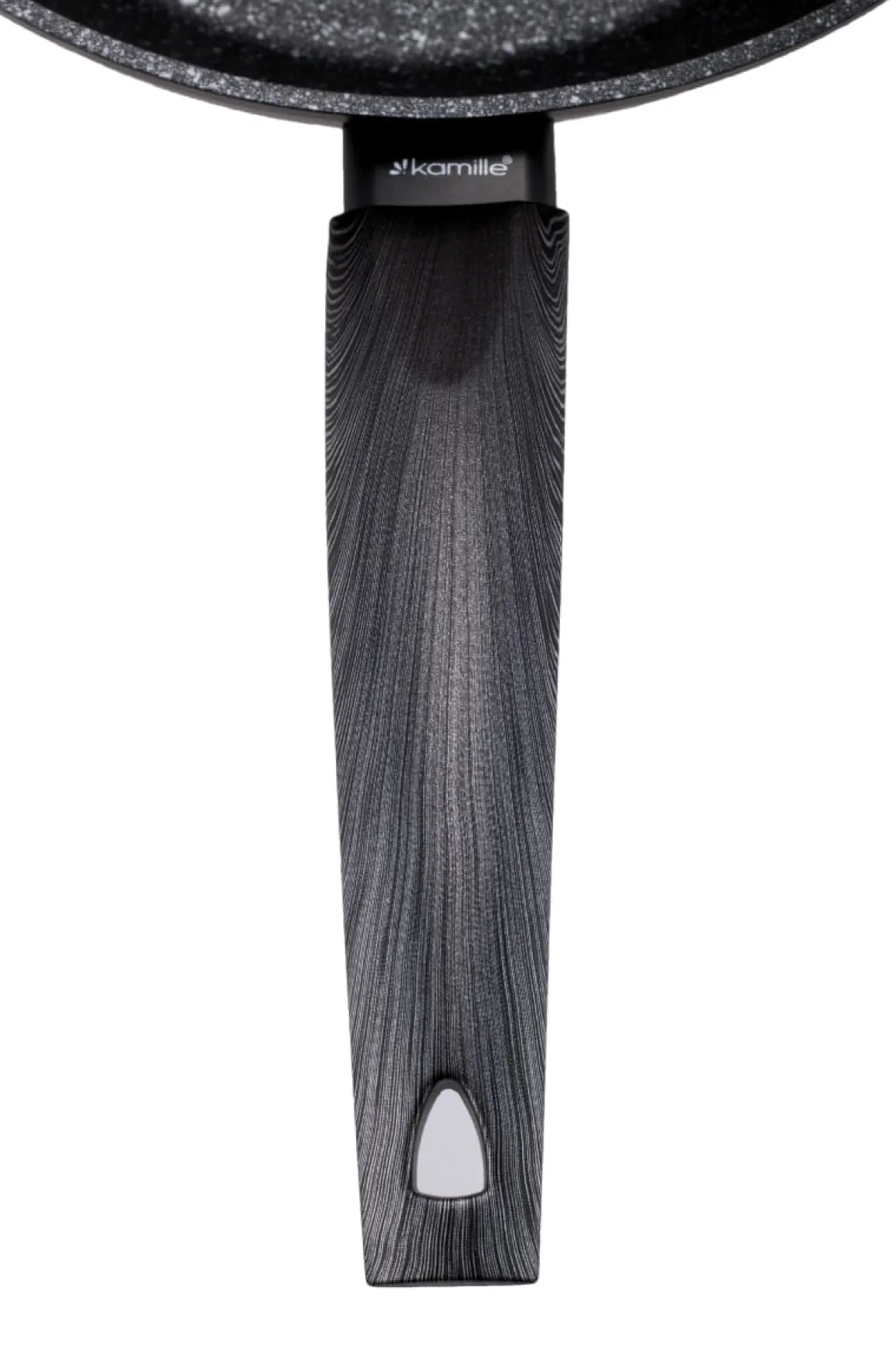 Patelnia marmurowa solidna głęboka, wok 26 cm