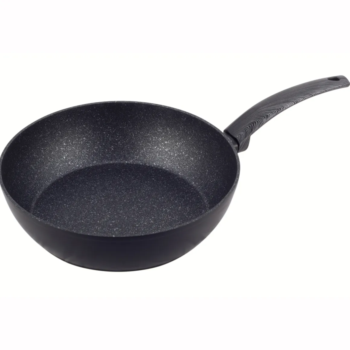Patelnia marmurowa solidna głęboka, wok 28 cm