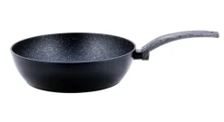 Patelnia marmurowa solidna głęboka, wok 32 cm