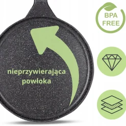 Patelnia naleśnikowa do pancakes na naleśniki 24cm