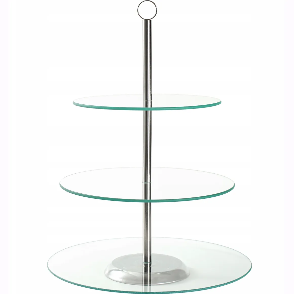 Patera talerz szklana trzypoziomowa na ciastka torty 21/25/30 cm Kamille