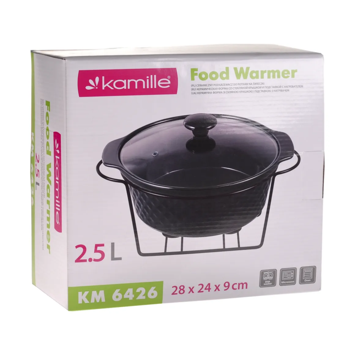 Podgrzewacz, naczynie waza ceramiczna z podgrzewaczem 2,5l