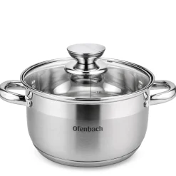 Podstawowy garnek ze stali nierdz. z pokrywką 2,4L