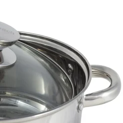 Podstawowy garnek ze stali nierdz. z pokrywką 3L