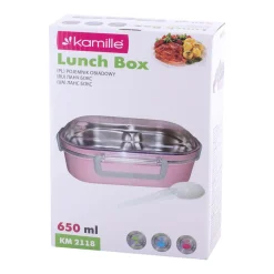 Pojemnik, lunchbox obiadowy dwukomorowy 650ml