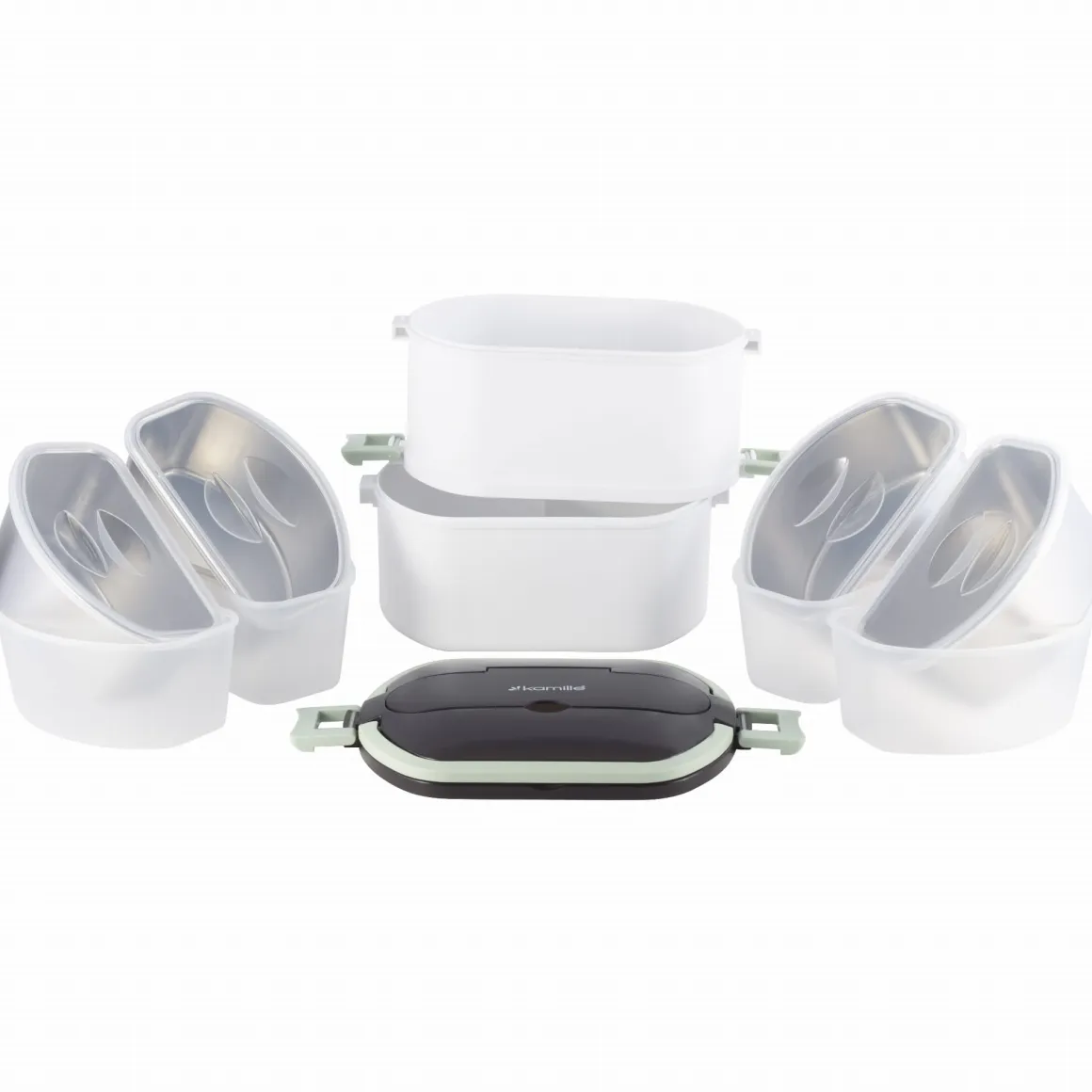 Pojemnik obiadowy, lunchbox, menażka dwukomorowy 1,5L
