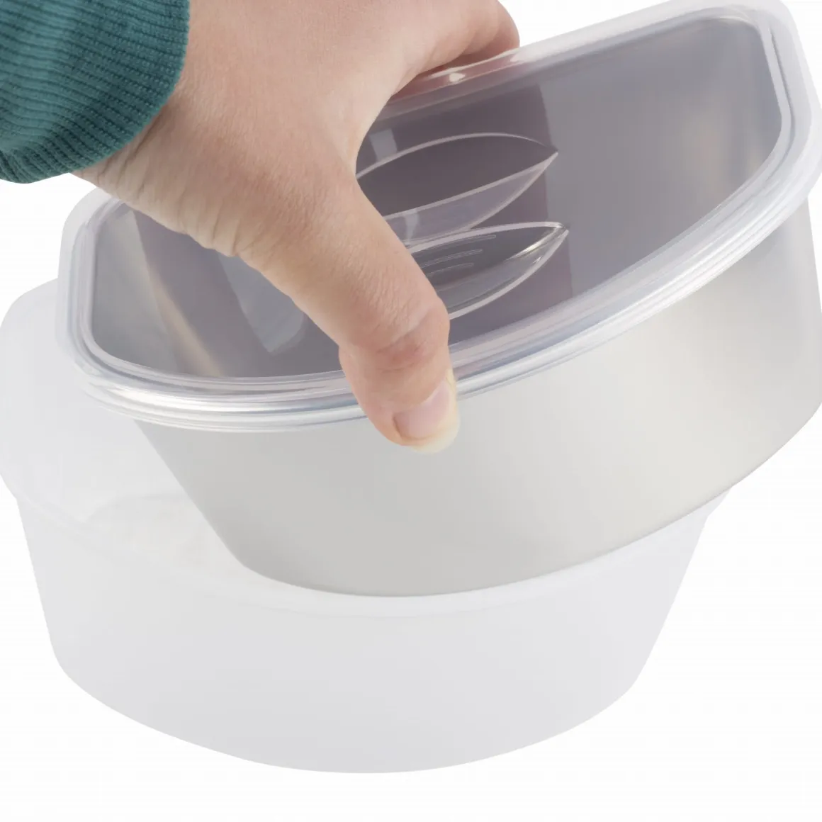 Pojemnik obiadowy, lunchbox, menażka dwukomorowy 1,5L