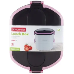 Pojemnik obiadowy, lunchbox, menażka dwukomorowy 1,5L