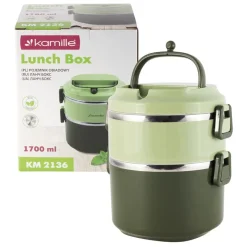 Pojemnik obiadowy, lunchbox, menażka dwukomorowy 1,7L