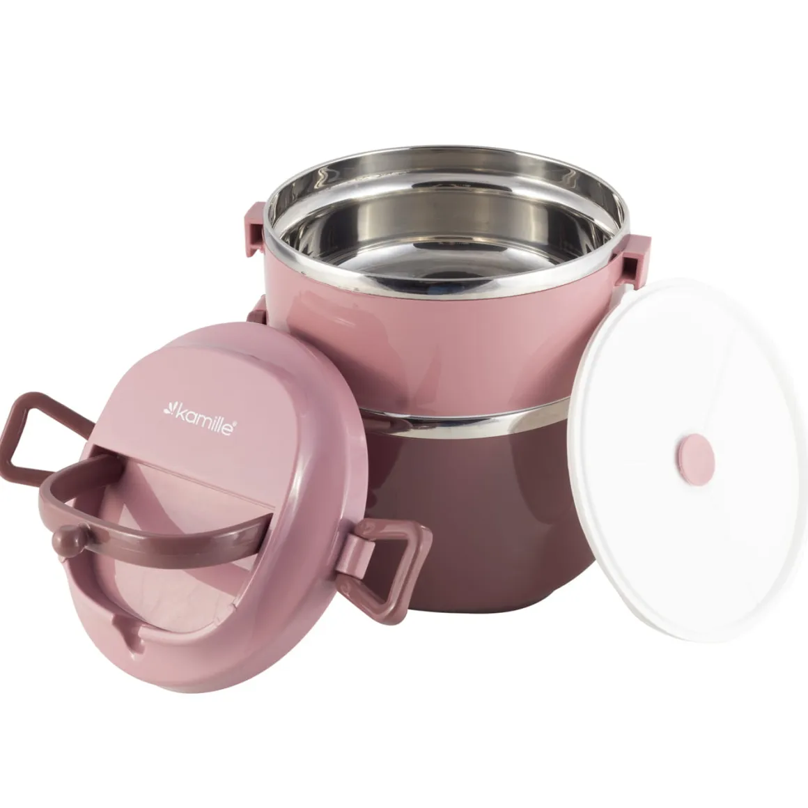 Pojemnik obiadowy, lunchbox, menażka dwukomorowy 1,7L
