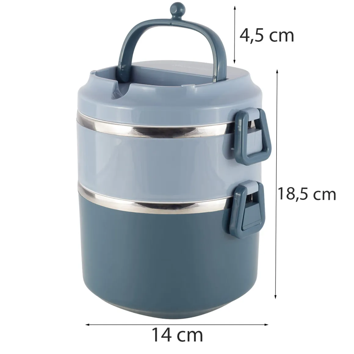 Pojemnik obiadowy, lunchbox, menażka dwukomorowy 1,7L