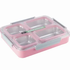 Pojemnik obiadowy, lunchbox z przegrodami do pracy, szkoły