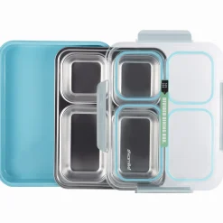 Pojemnik obiadowy, lunchbox z przegrodami do pracy, szkoły