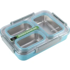 Pojemnik obiadowy, lunchbox z przegrodami do pracy, szkoły