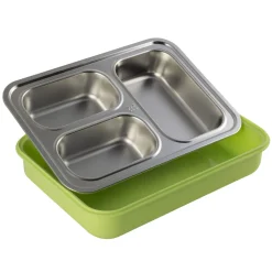 Pojemnik obiadowy, lunchbox z przegrodami do pracy, szkoły