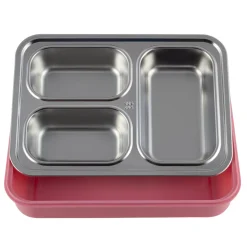Pojemnik obiadowy, lunchbox z przegrodami do pracy, szkoły
