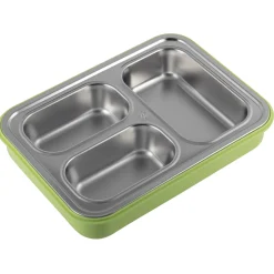 Pojemnik obiadowy, lunchbox z przegrodami do pracy, szkoły