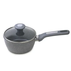 Rondel garnek granitowy z pokrywką szklaną 1,2L