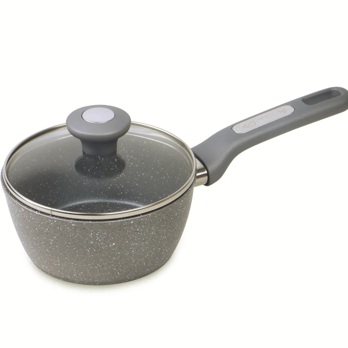 Rondel garnek granitowy z pokrywką szklaną 1,2L