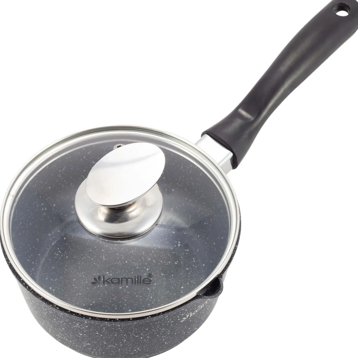 Rondel, garnek marmurkowy z pokrywką 16cm 1,2L