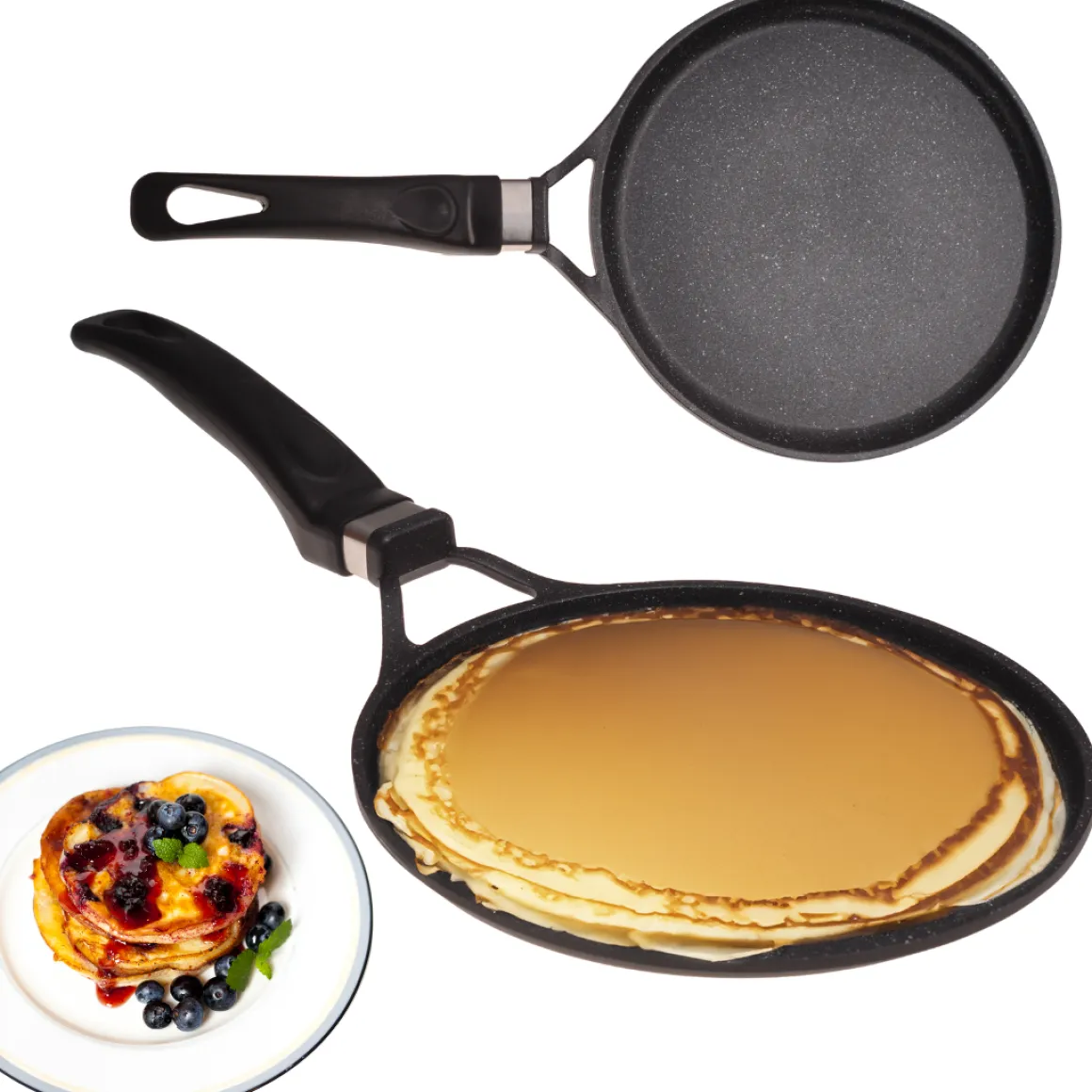 Solidna patelnia do naleśników pancakes 24cm