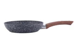 Solidna patelnia granitowa imitacja drewna 28cm