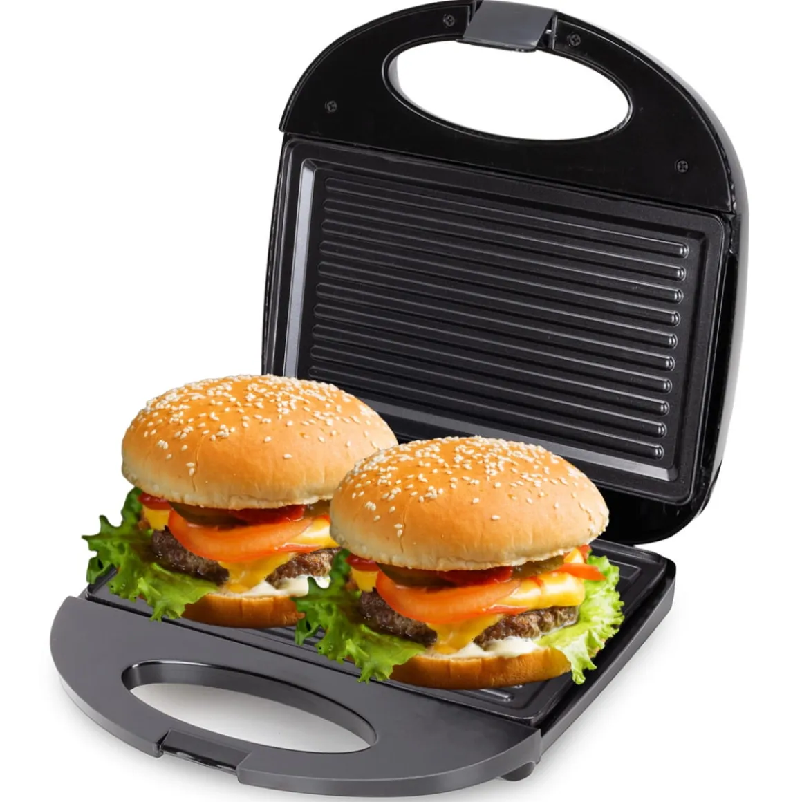 Solidny rozkładany grill elektryczny, opiekacz do kanapek tortilli 800W