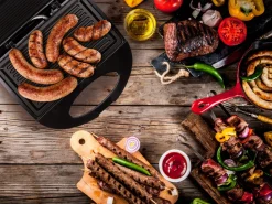 Solidny rozkładany grill elektryczny, opiekacz do kanapek tortilli 800W