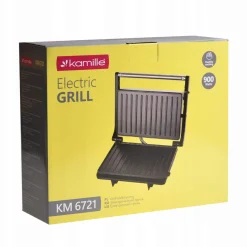 Solidny rozkładany grill elektryczny, opiekacz do kanapek tortilli 900W