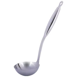 Stalowa chochla łyżka wazowa do zupy 31cm