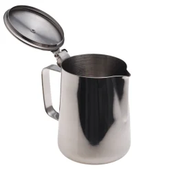 Stalowy kubek dzbanek mlecznik Kamille 600 ml z pokrywką