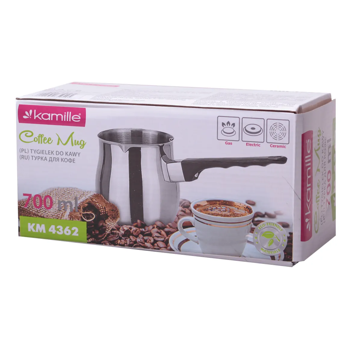Stalowy tygielek do kawy po turecku 700ml