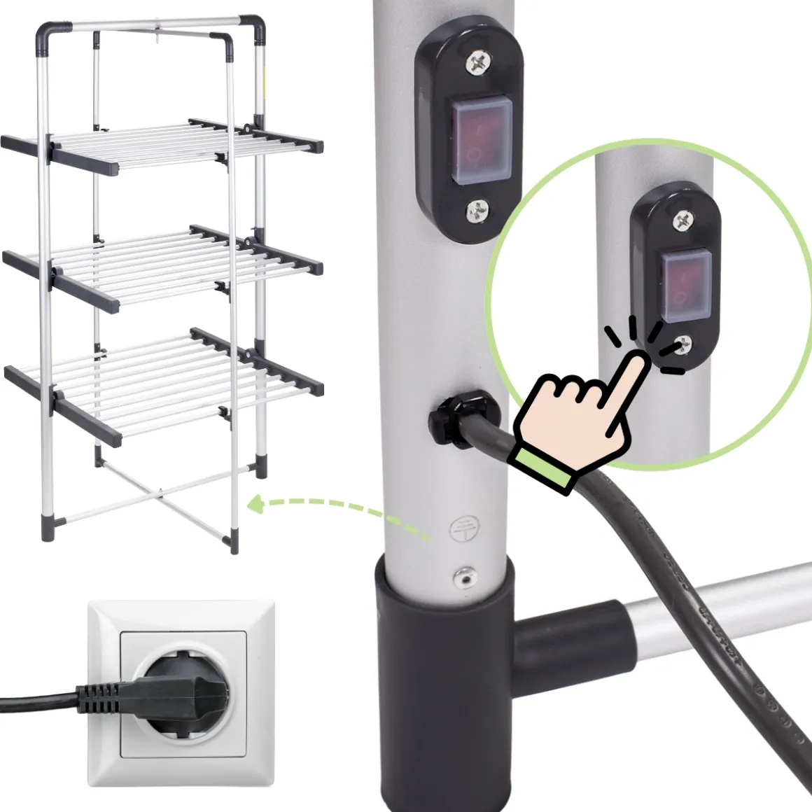 Suszarka elektryczna na pranie 300W