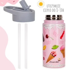 Szczelny kubek termiczny termos bidon dziecięcy, dla dziecka 480ml