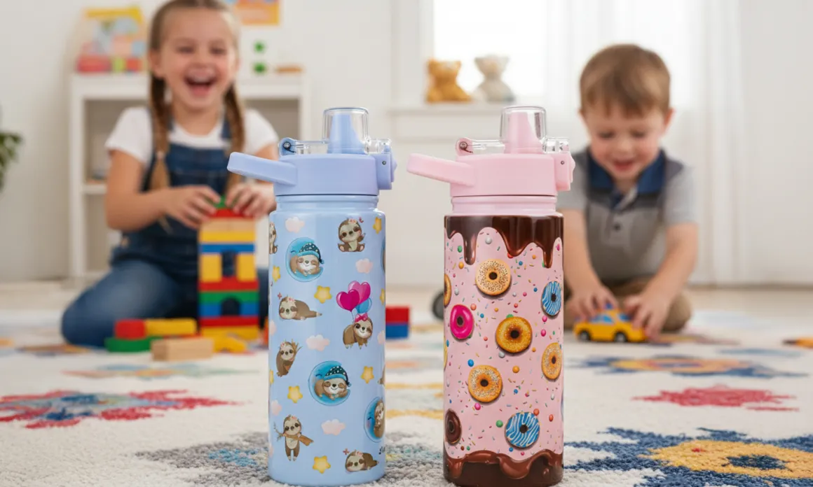 Szczelny kubek termiczny termos bidon dziecięcy, dla dziecka 600ml