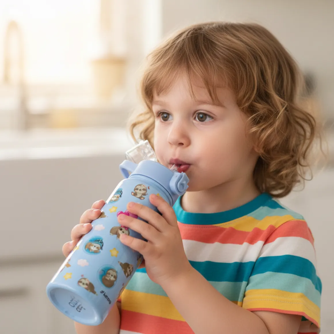 Szczelny kubek termiczny termos bidon dziecięcy, dla dziecka 600ml