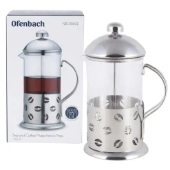 Szklany zaparzacz do herbaty, ziół, kawy 800ml