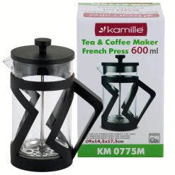 Szklany zaparzacz french press do herbaty, kawy 600ml