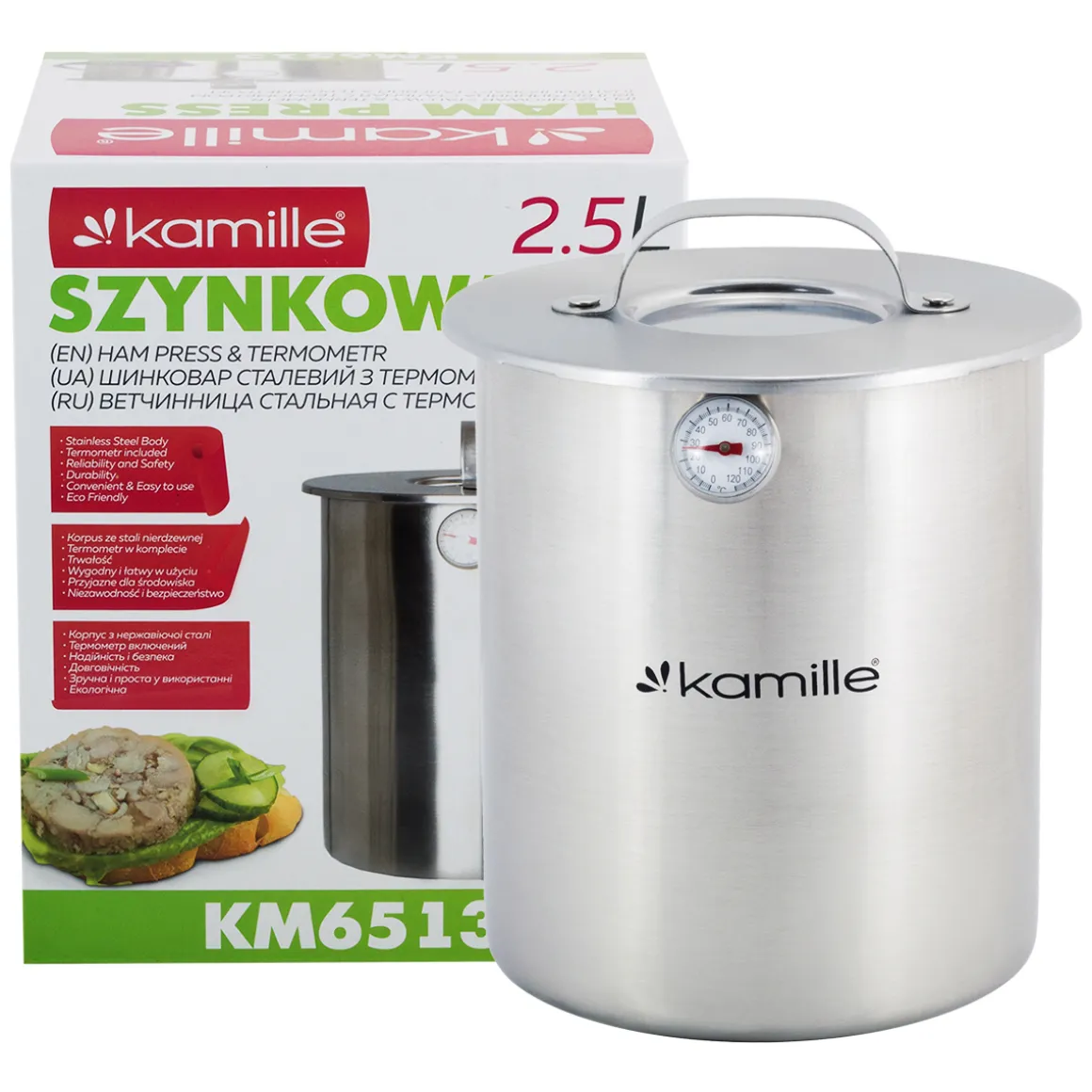 Szynkowar z termometrem 2,5L+ worek