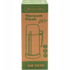 TERMOS BIDON BUTELKA KUBEK TERMICZNY SZKLANY WKŁAD 450 ml KAMILLE