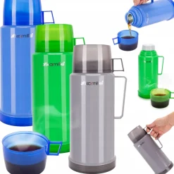 TERMOS BIDON BUTELKA KUBEK TERMICZNY SZKLANY WKŁAD 1000 ml KAMILLE