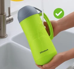 Termos bidon turystyczny z kubeczkiem i szklanym wkładem 450ml